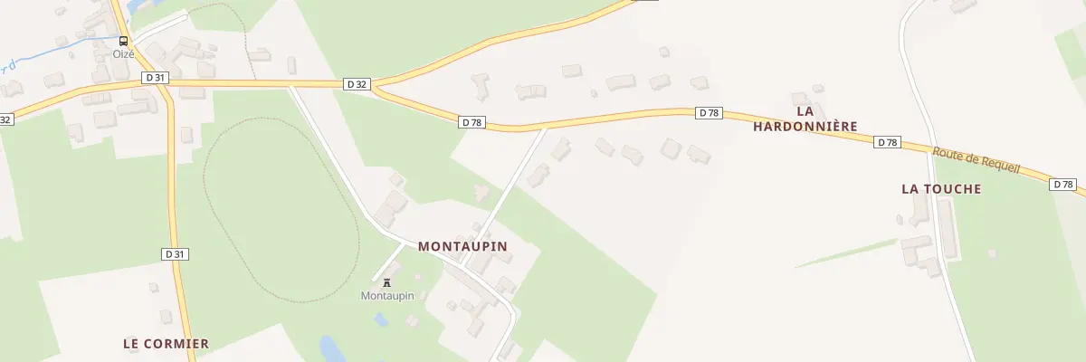 Plan du 12 Montaupin à Oizé