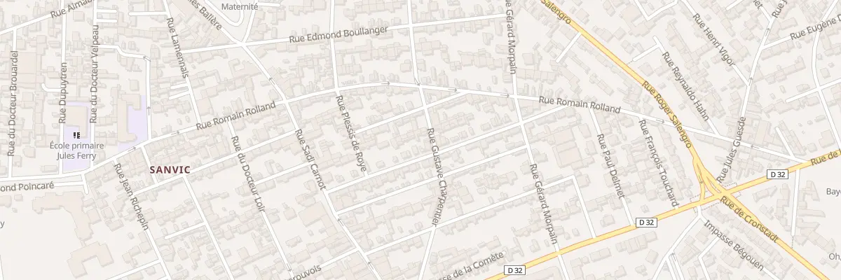 Plan du 25 Rue Johann Strauss au Havre