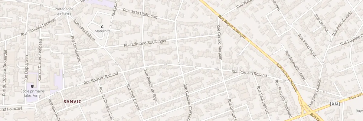 Plan du 117 Rue Romain Rolland au Havre