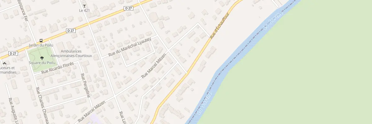 Plan du 13 Rue du Val Fleuri à Alençon