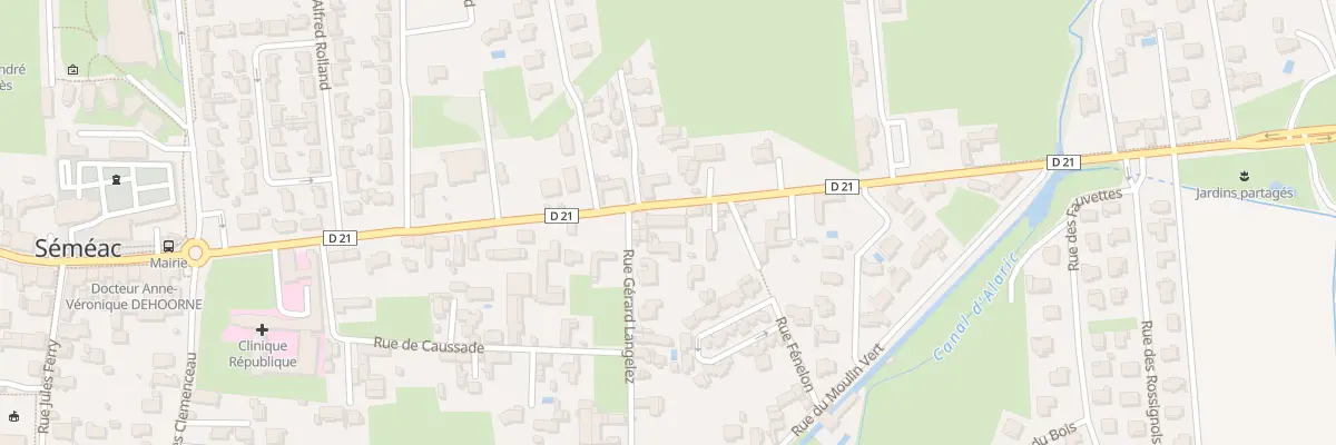 Plan du 75 Rue de la République à Séméac
