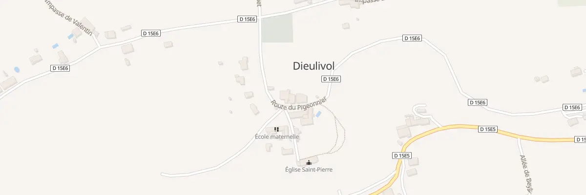 Plan du 725 Rte du Pigeonnier à Dieulivol