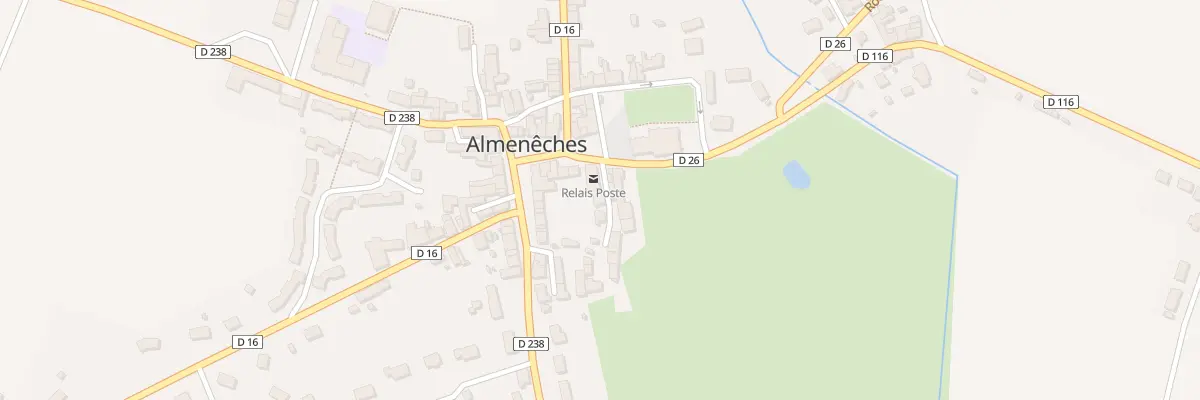 Plan du 4 Cour de l’Abbaye à Almenêches
