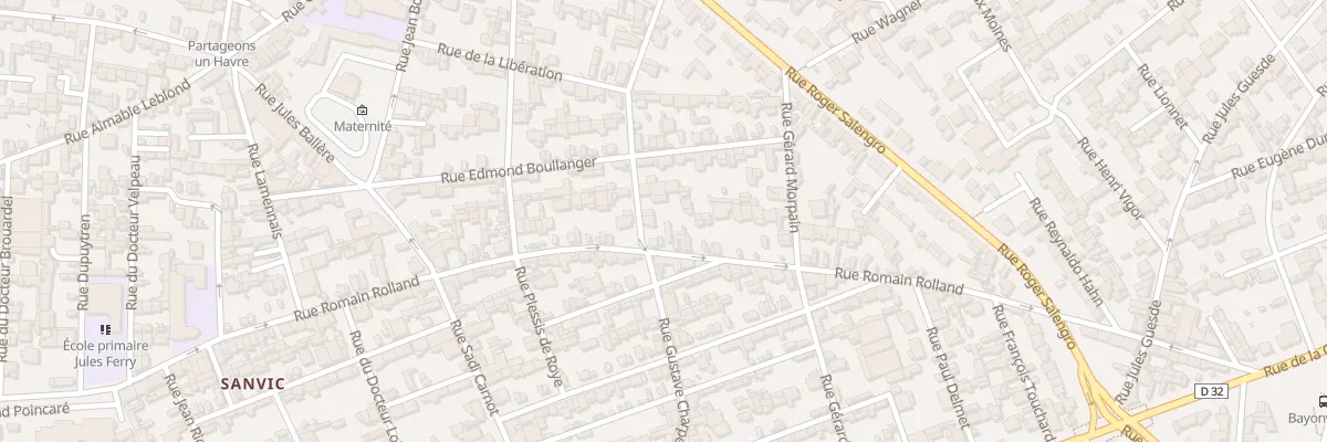 Plan du 119 Rue Romain Rolland au Havre