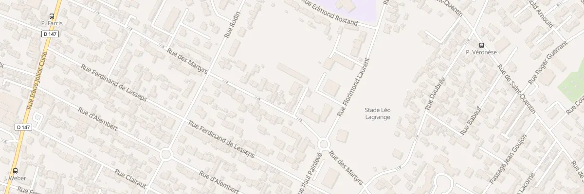 Plan du 83 Rue des Martyrs au Havre
