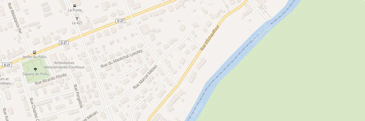 Plan du 81 Rue d’Echauffour à Alençon