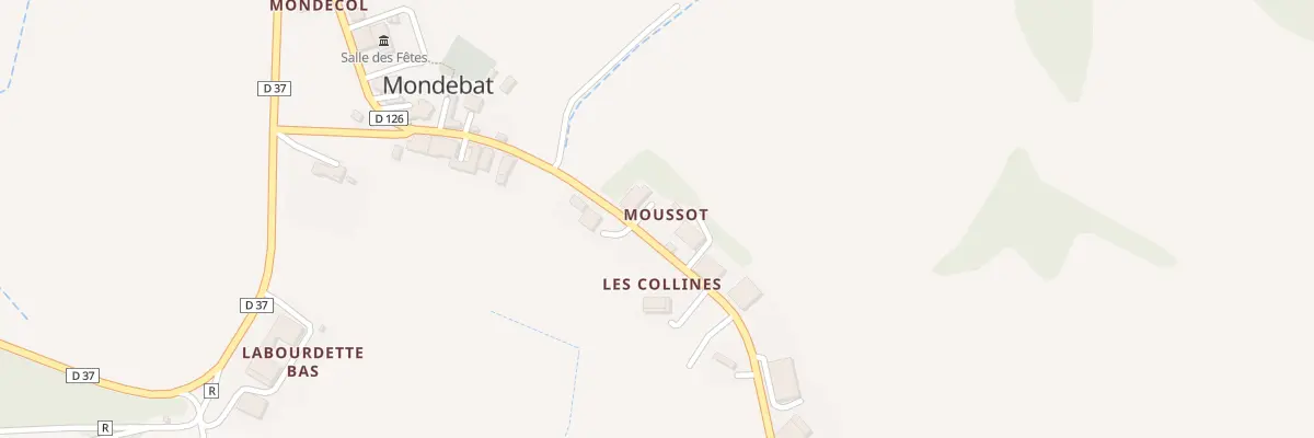 Plan du 4005 Rte Départementale 126 à Couloumé-Mondebat