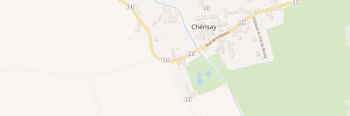 Plan du 2 Rue des Cerisiers à Chérisay