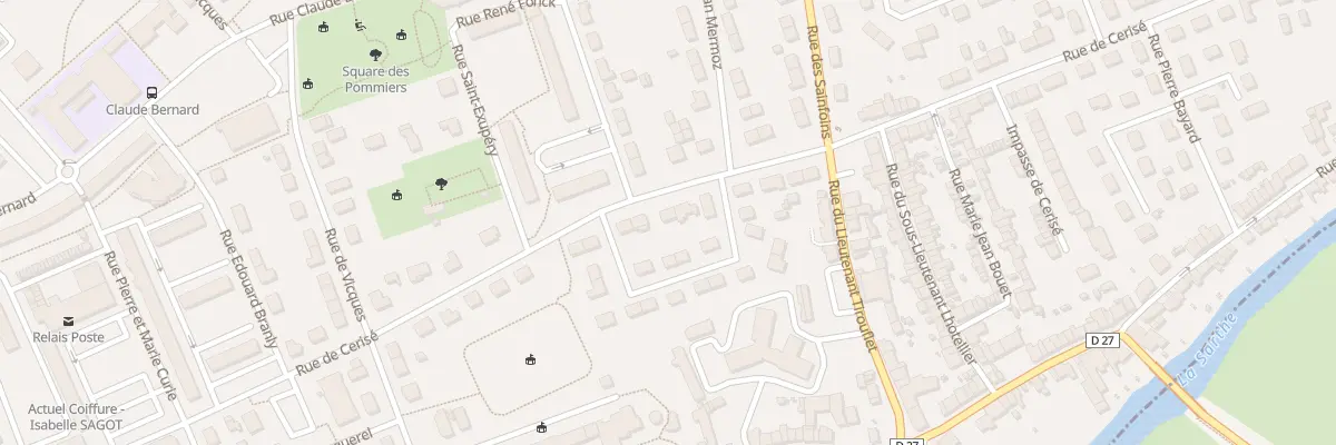 Plan du 70 Rue de Cerisé à Alençon