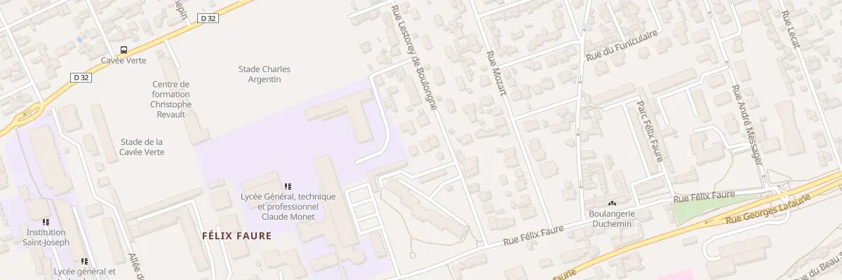 Plan du 19 Rue Lestorey de Boulongne au Havre