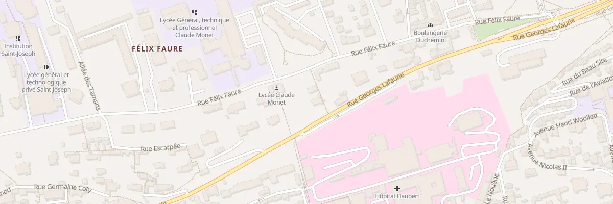 Plan du 288 Rue Félix Faure au Havre