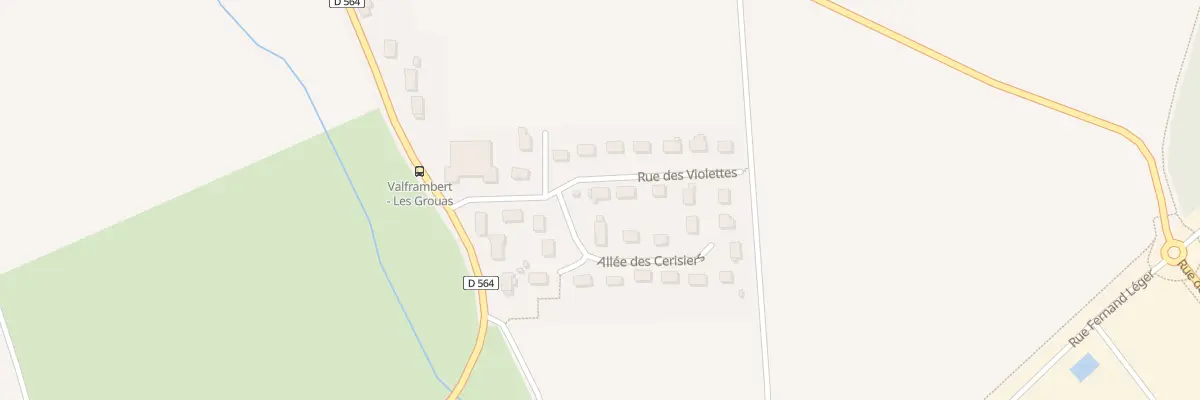 Plan du 6 Rue des Violettes à Valframbert