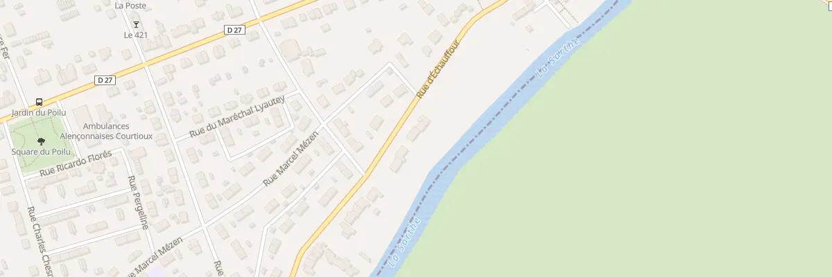 Plan du 106 Rue d’Echauffour à Alençon