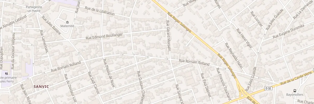 Plan du 133 Rue Romain Rolland au Havre