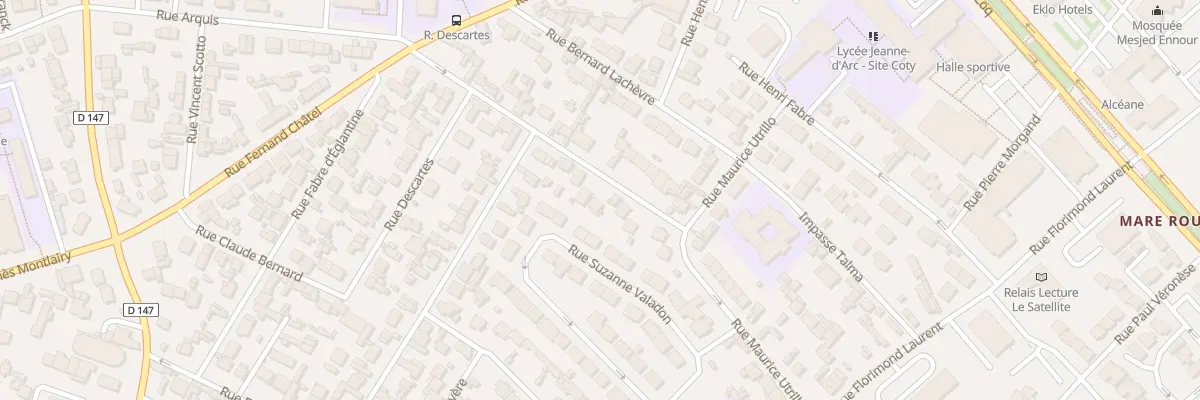 Plan du 26 Rue Adrienne Lecouvreur au Havre