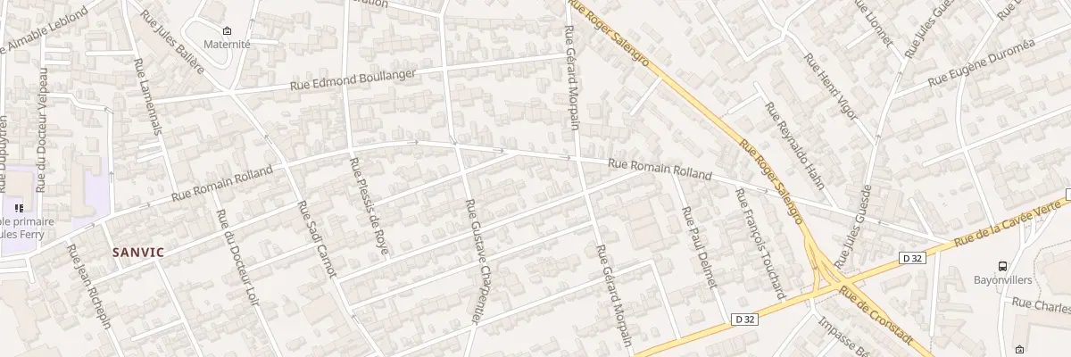 Plan du 124 Rue Romain Rolland au Havre