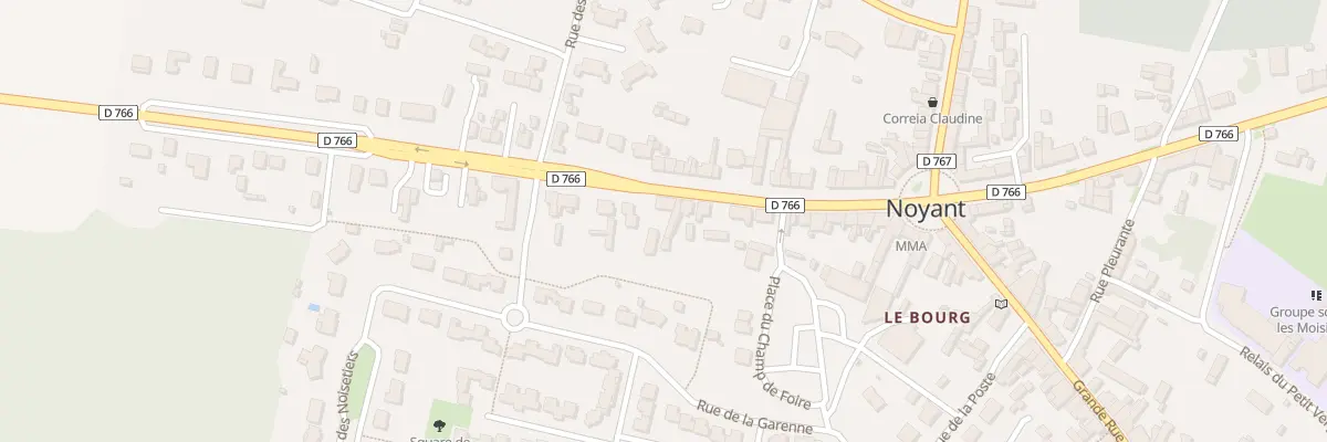 Plan du 29 Rte de Bauge (Noyant) à Noyant-Villages