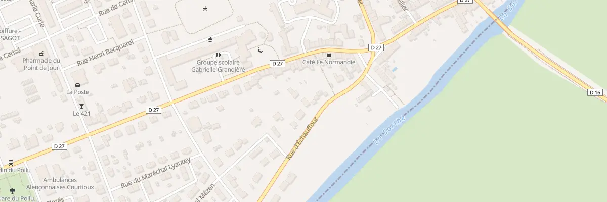 Plan du 97 Rue d’Echauffour à Alençon