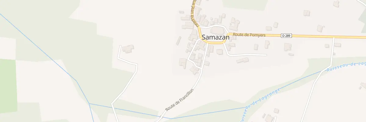 Plan du 154 Au Bourg à Samazan
