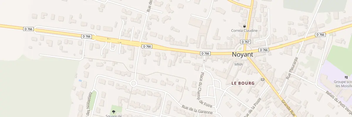 Plan du 27 Rte de Bauge (Noyant) à Noyant-Villages