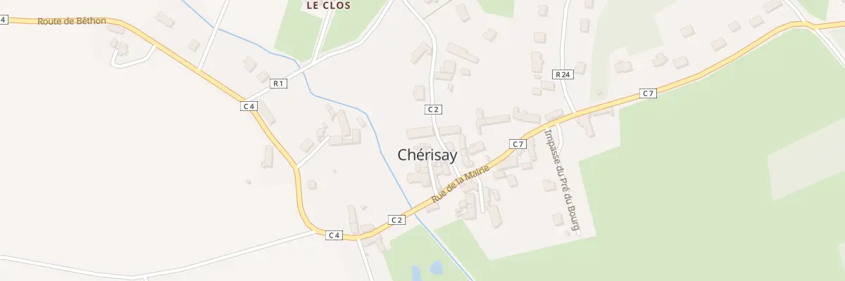 Plan du 7 Rue du Val Aux Moines à Chérisay