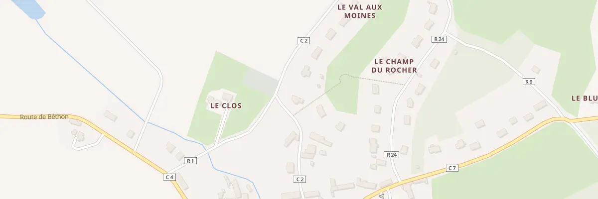 Plan du 12 Rue du Val Aux Moines à Chérisay