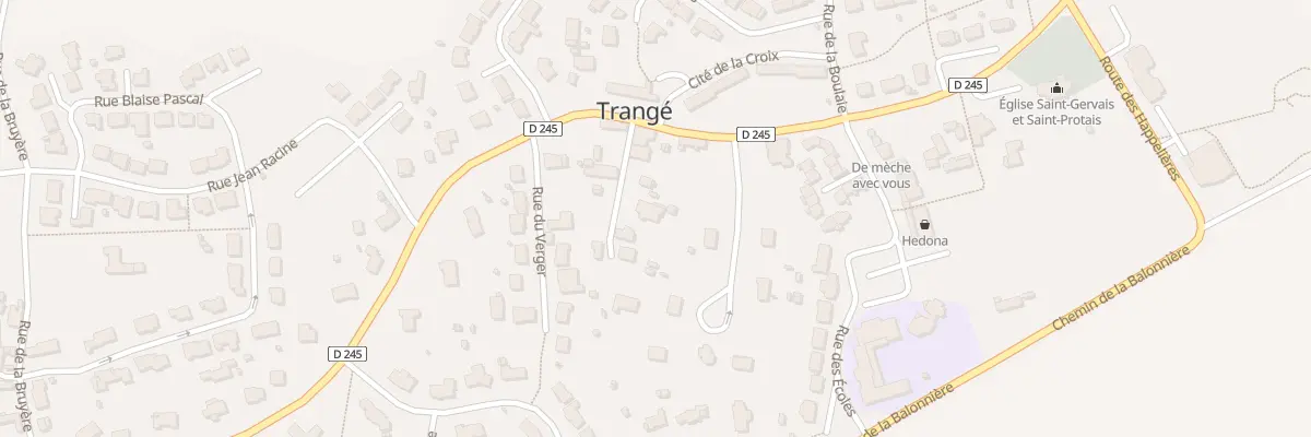 Plan du 7 Les Bois à Trangé