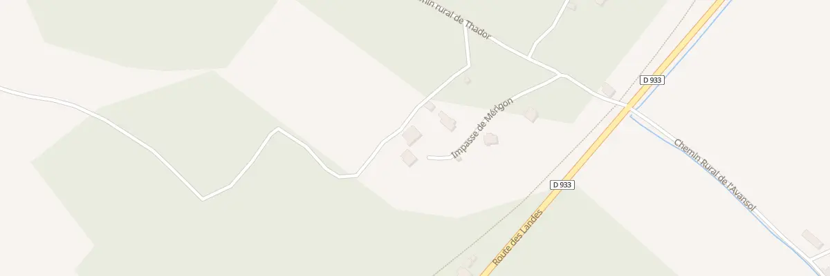 Plan du 308 Imp de Merigon à Bouglon