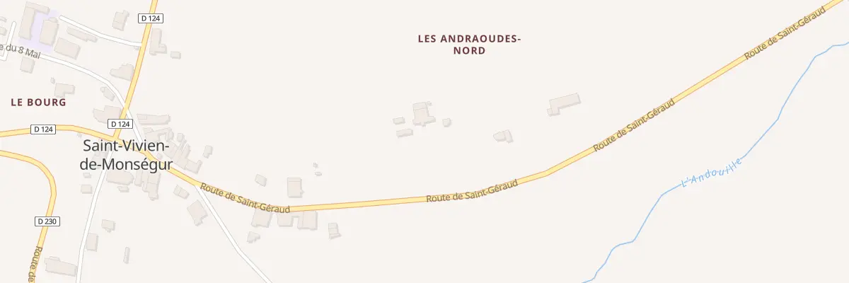 Plan du 4 Les Andraoudes Nord à Saint-Vivien-de-Monségur