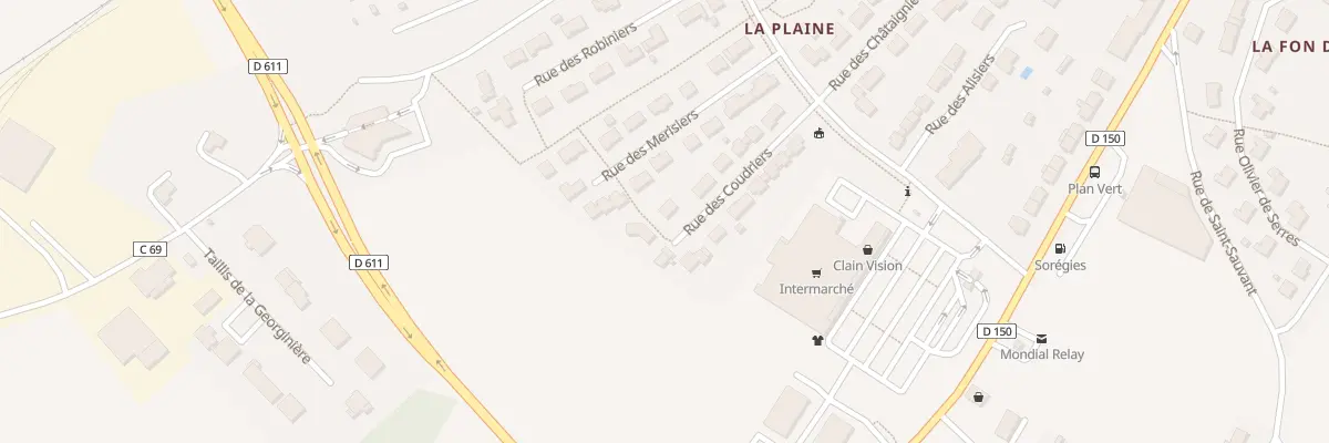 Plan du 5 Rue des Coudriers à Lusignan