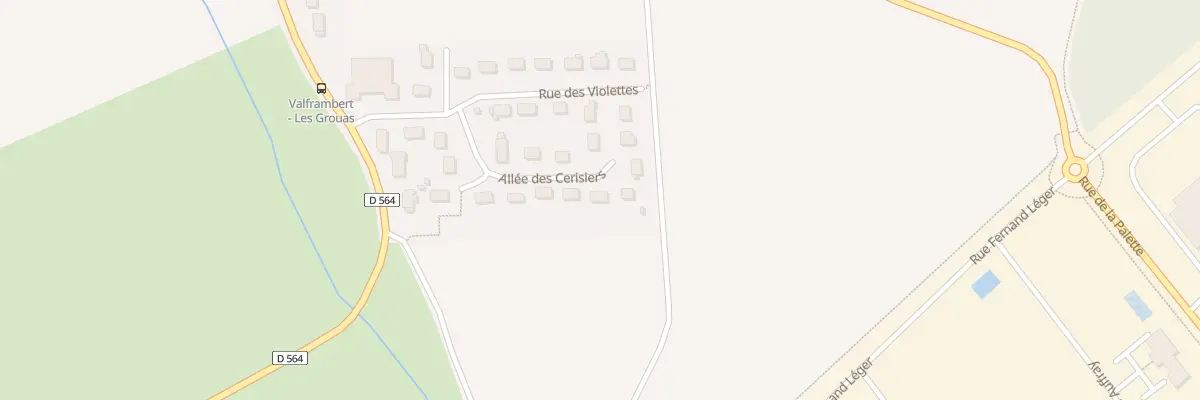 Plan du 14 All des Cerisiers à Valframbert
