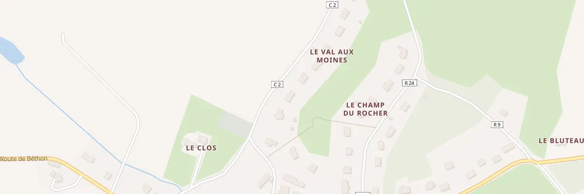 Plan du 16 Rue du Val Aux Moines à Chérisay