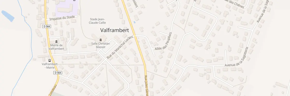 Plan du 4 All des Peupliers à Valframbert
