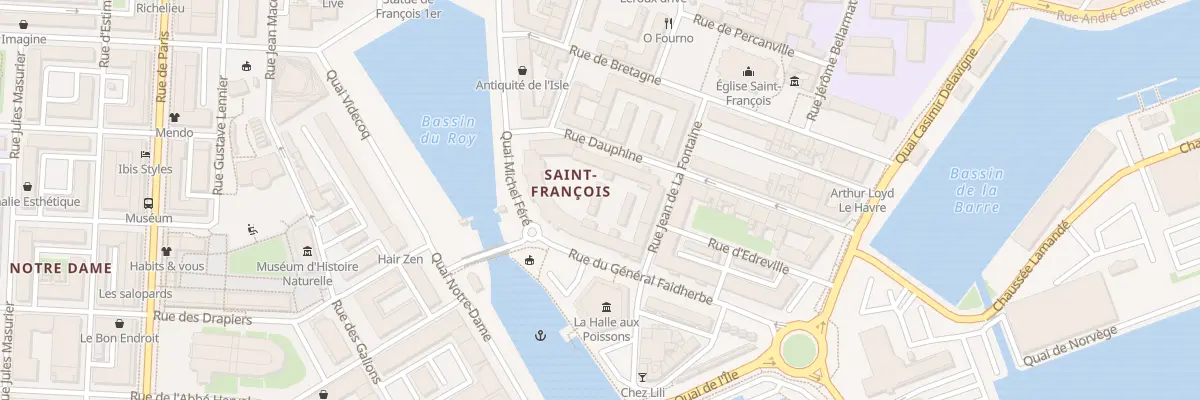 Plan du 10 Rue Dauphine au Havre