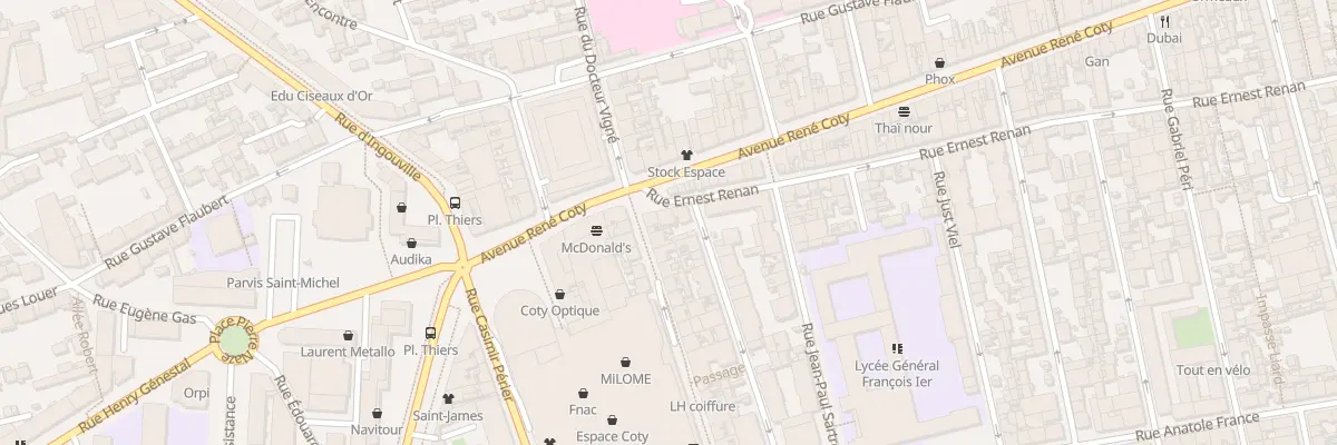 Plan du 2B Rue Ernest Renan au Havre