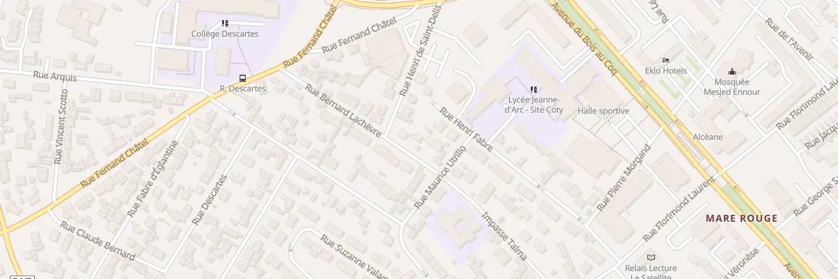 Plan du 21 Rue Bernard Lachèvre au Havre