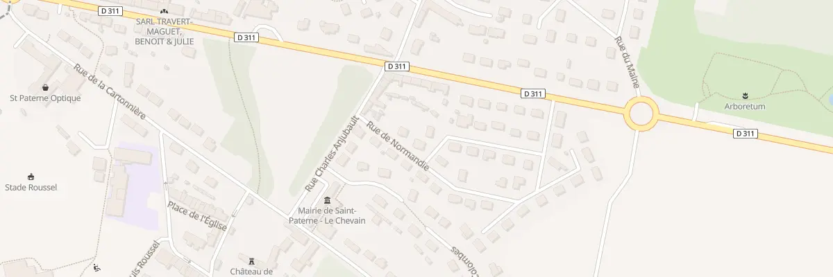 Plan du 5 Rue de Normandie à Saint-Paterne - Le Chevain
