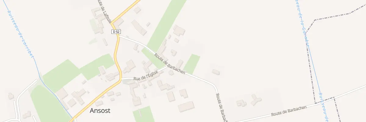 Plan du 203 Rte de Barbachen à Ansost