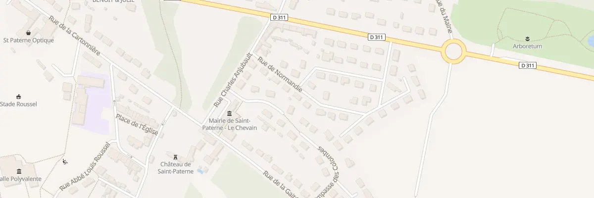 Plan du 10 Rue de Normandie à Saint-Paterne - Le Chevain