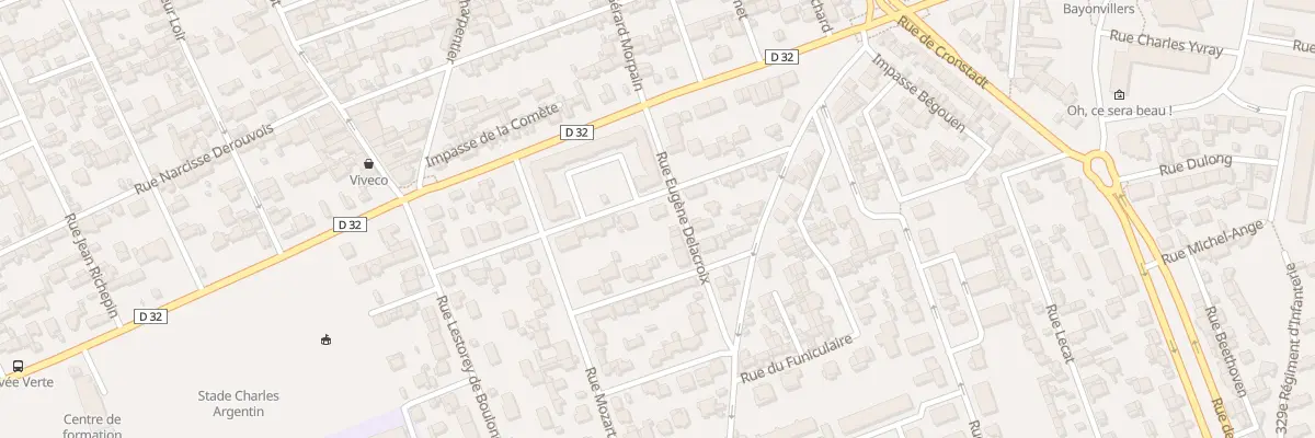 Plan du 13 Rue Eugène Delacroix au Havre