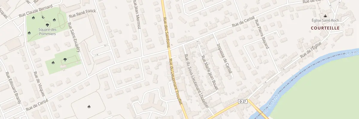 Plan du 45 Rue sous Lt Lhotellier à Alençon