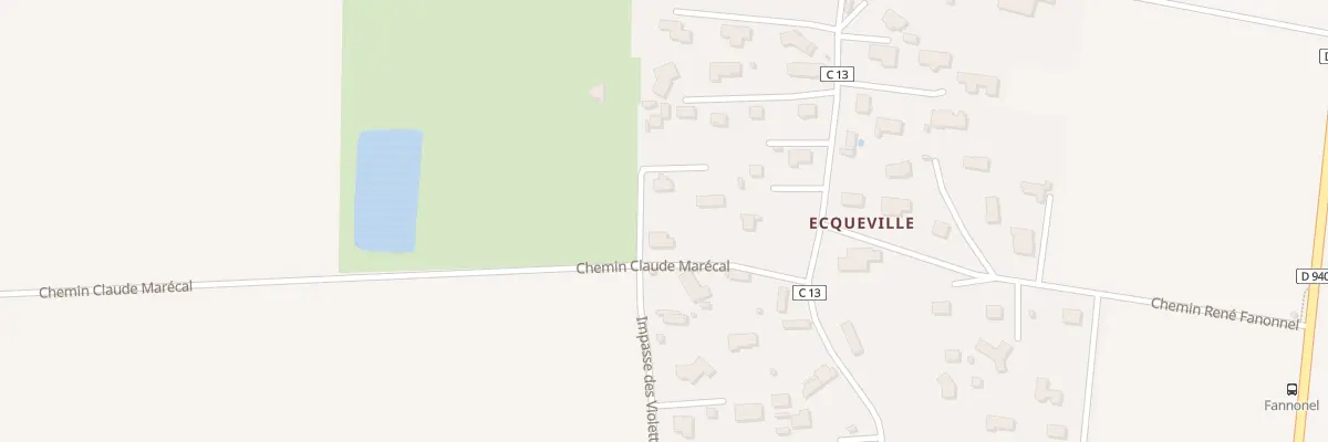 Plan du 4 Che Claude Marécal à Octeville-sur-Mer