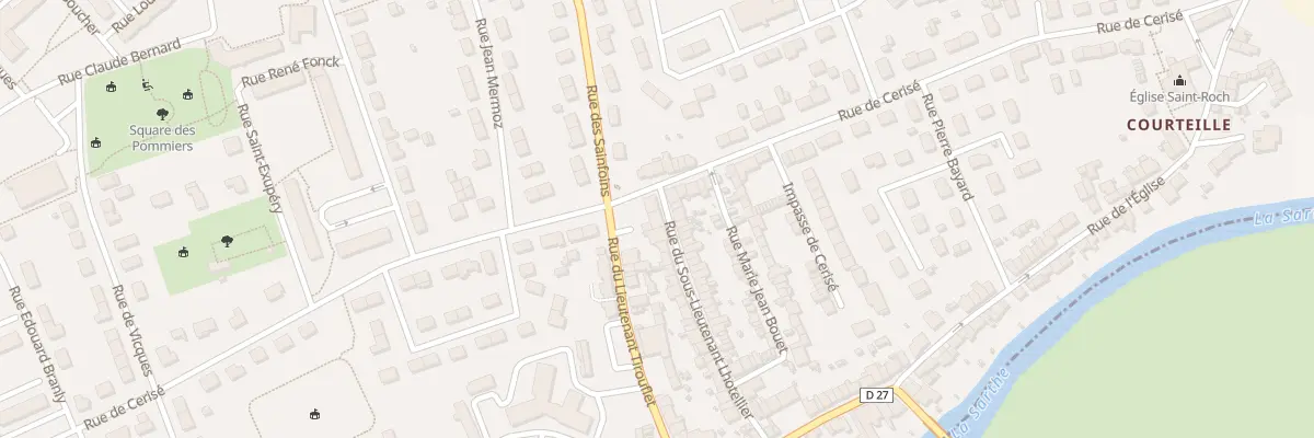 Plan du 49 Rue sous Lt Lhotellier à Alençon