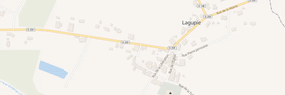 Plan du 85 Rue de la Rossignole à Lagupie