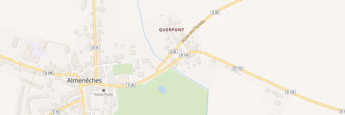 Plan du 2 Rte des Équidés à Almenêches