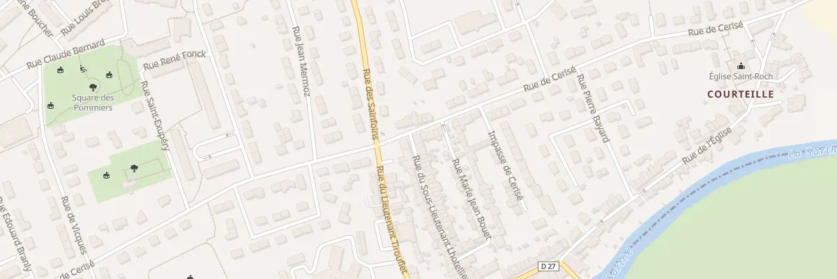 Plan du 52 Rue sous Lt Lhotellier à Alençon