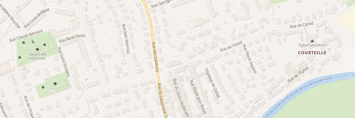 Plan du 83 Rue de Cerisé à Alençon