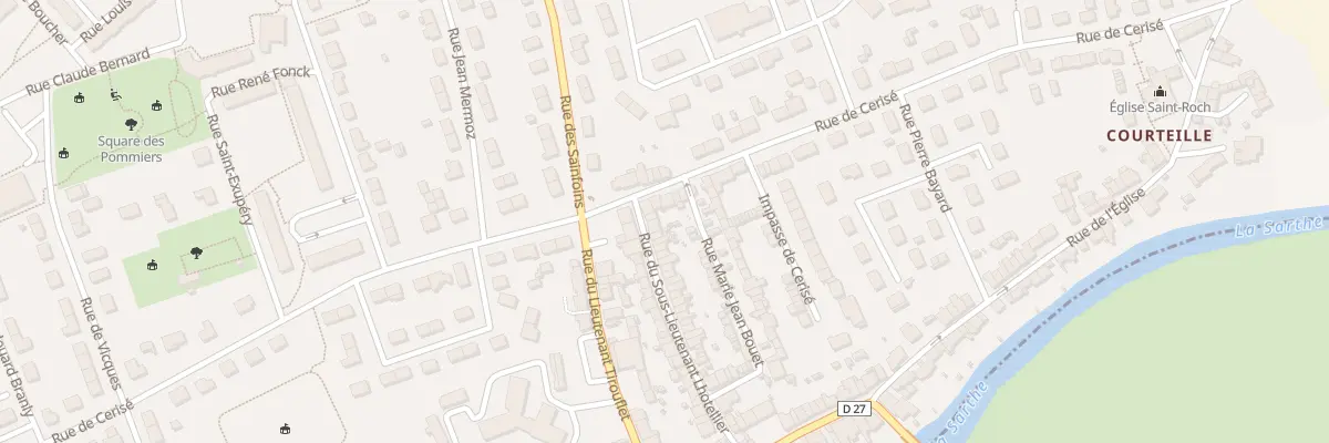 Plan du 50 Rue sous Lt Lhotellier à Alençon