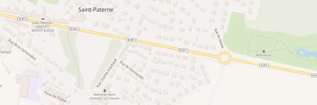 Plan du 52 Rue de Perseigne à Saint-Paterne - Le Chevain