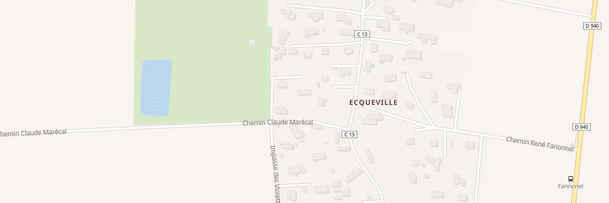 Plan du 6701 Che Claude Marécal à Octeville-sur-Mer